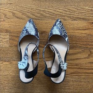 Franco Sarto snakeskin heels
